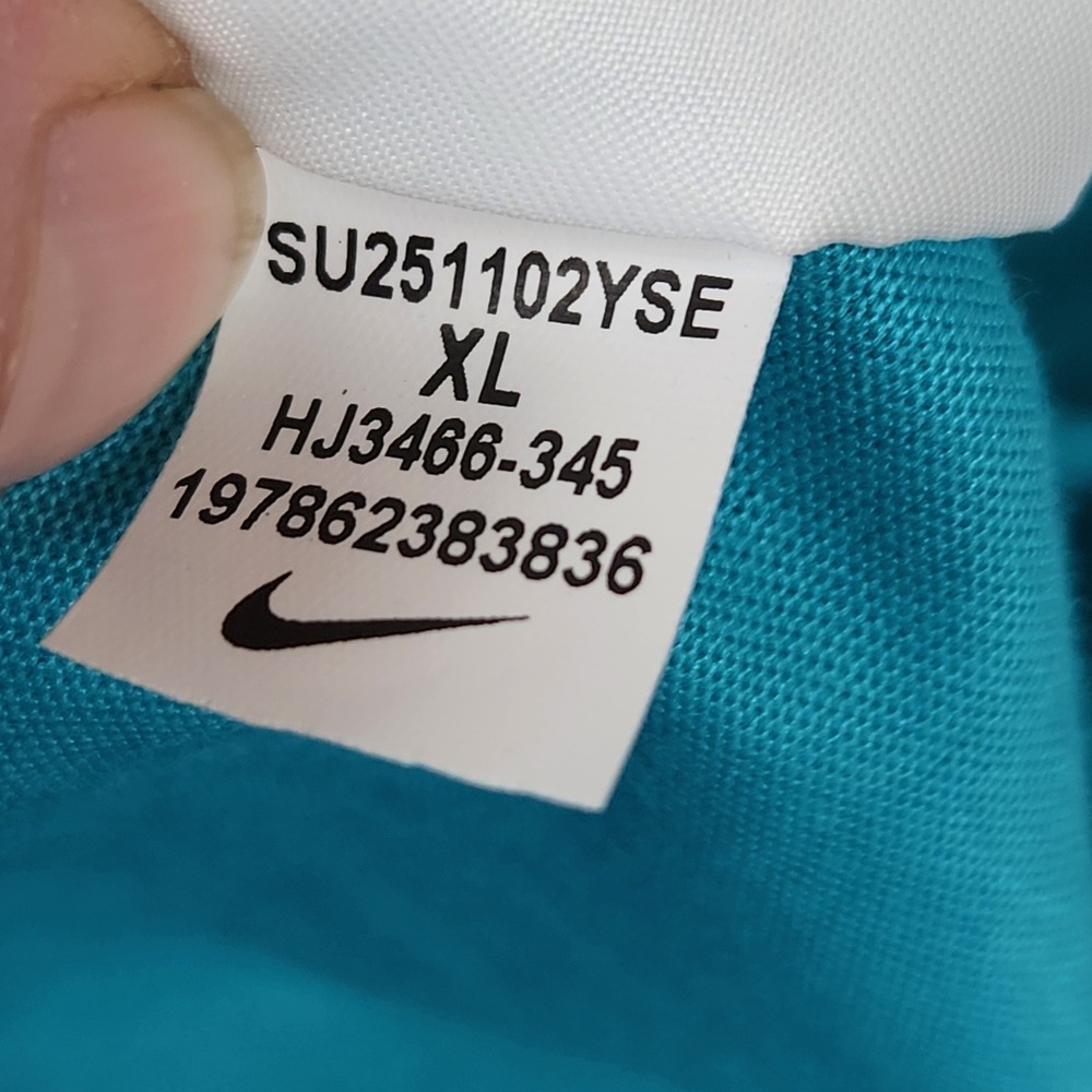 Nike Dri-FIT Basketball Shirt Men XL Dusty Cactus Green Spell Out Swoosh Graphic - Picture 5 of 9